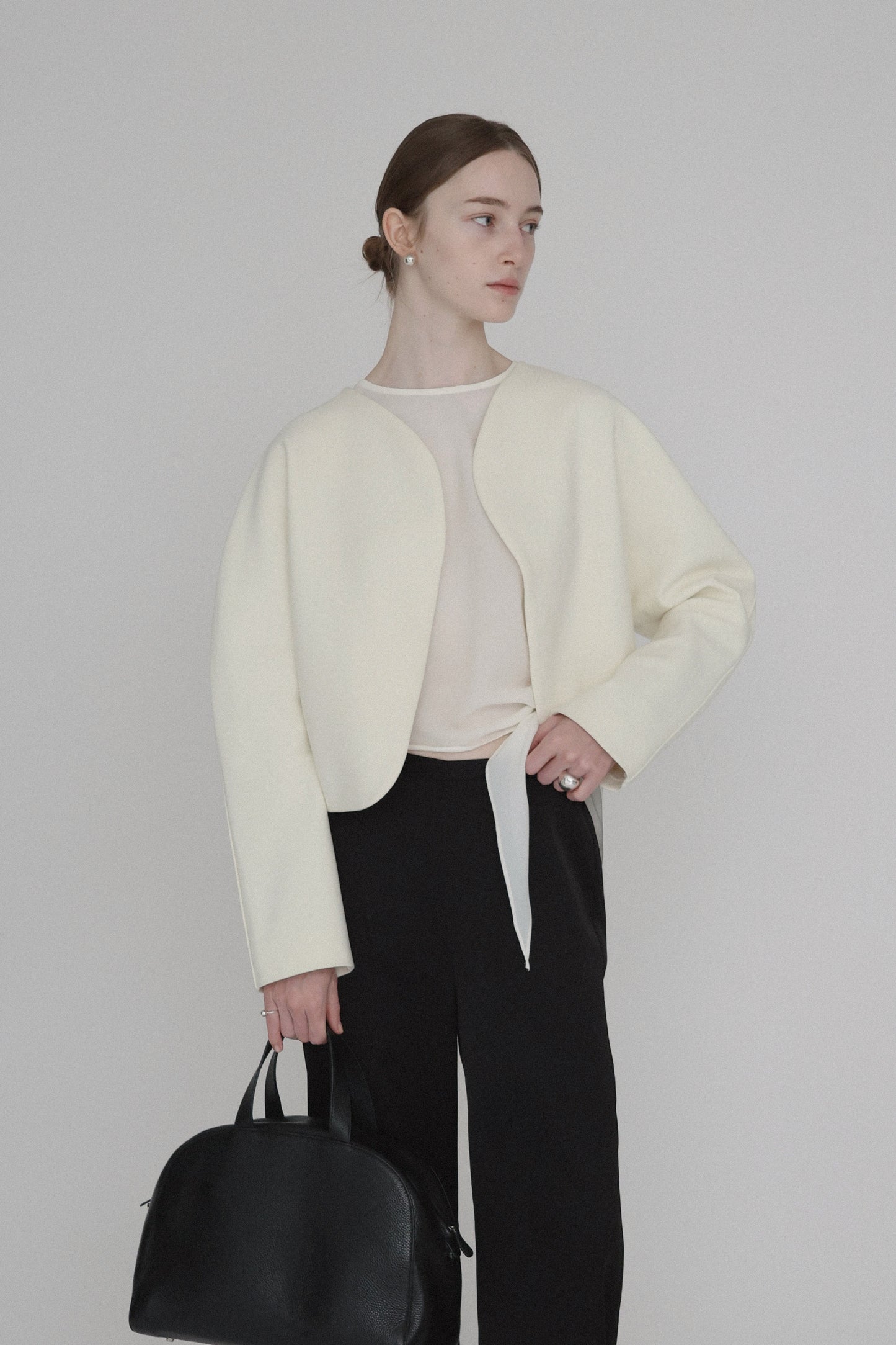 nocollar curve jacket