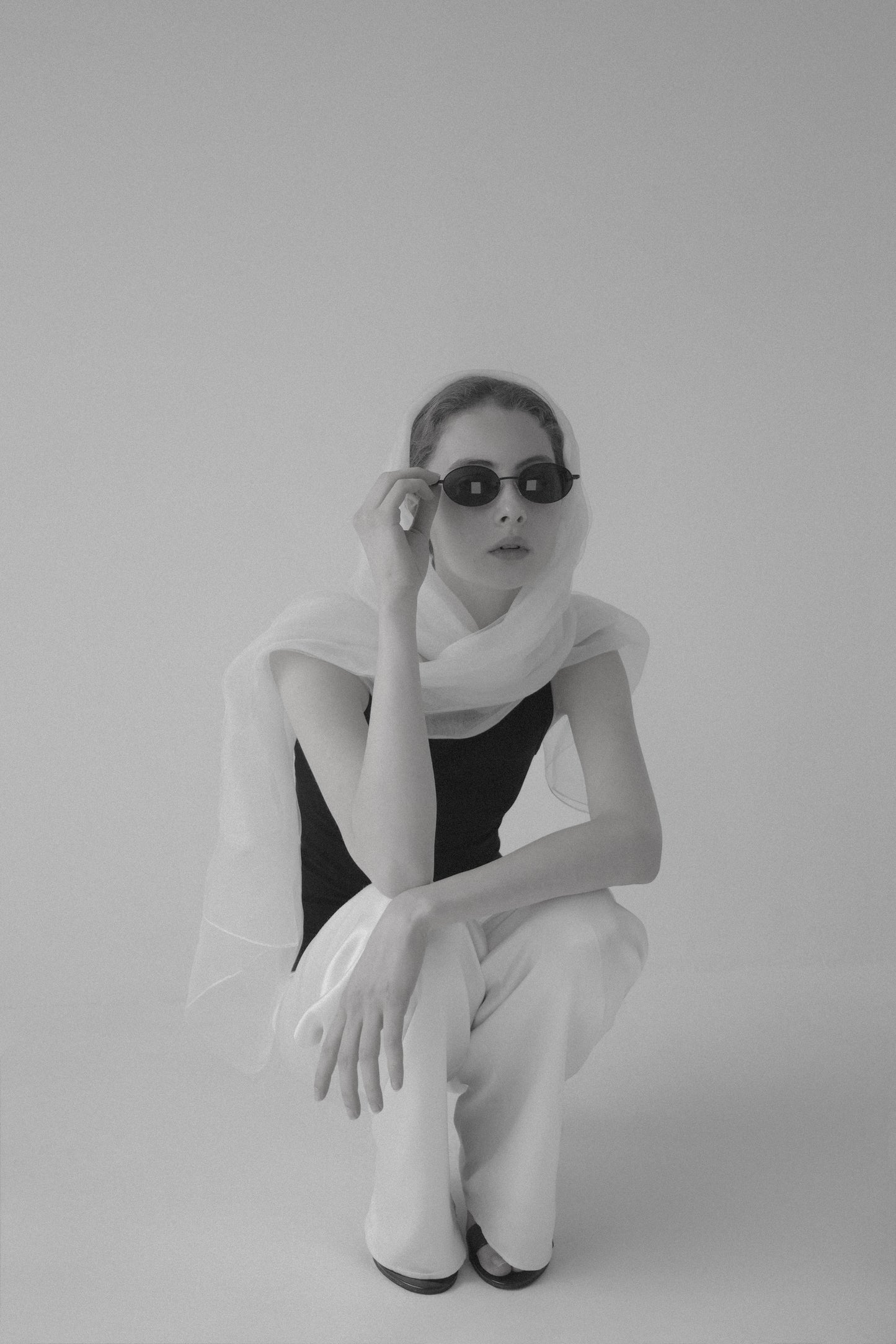 sheer silk stole