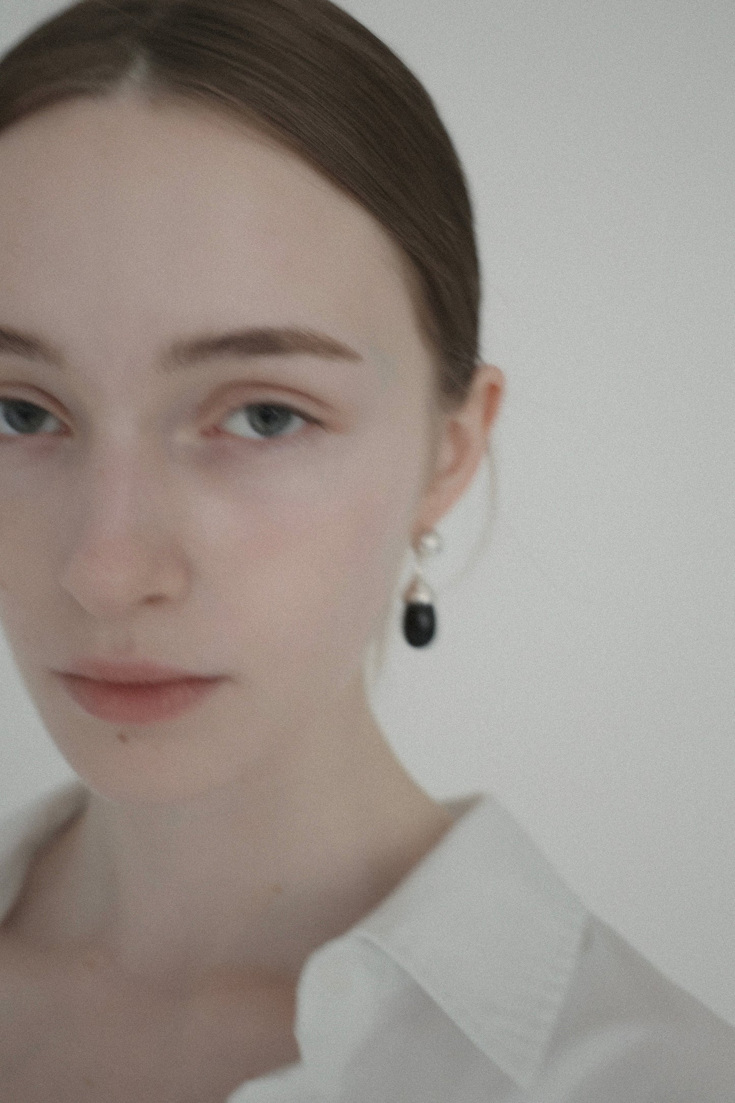 drop onyx earring