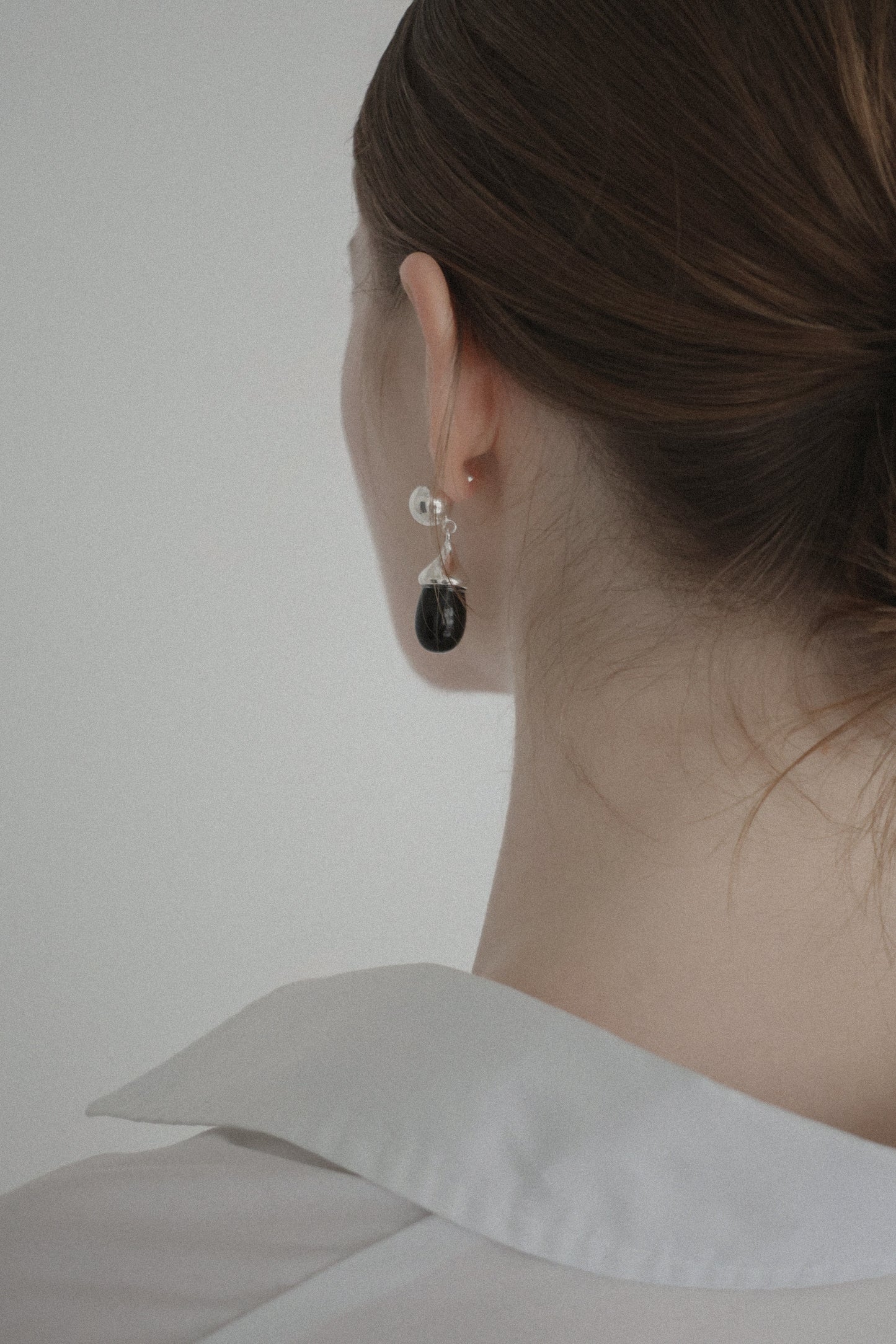 drop onyx earring