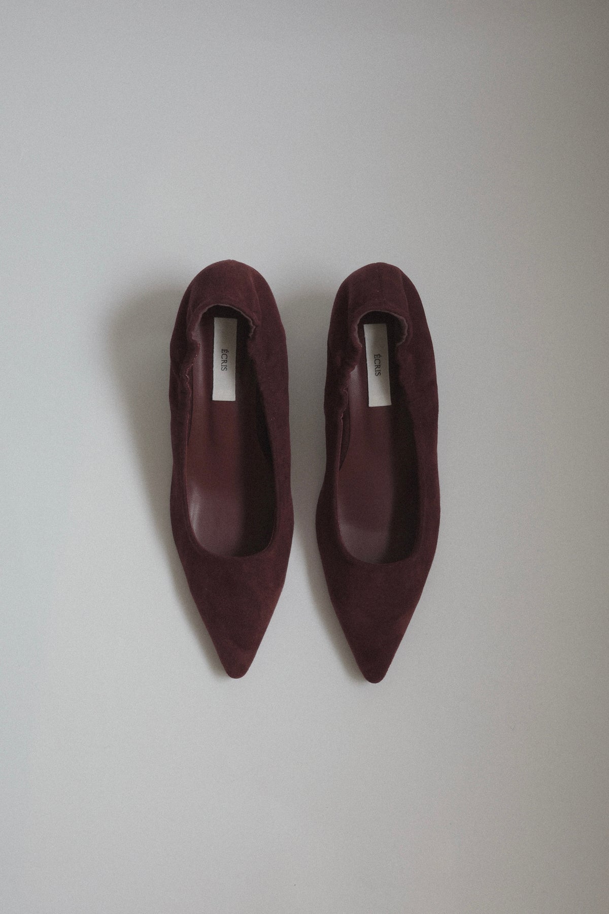 suède banding heel