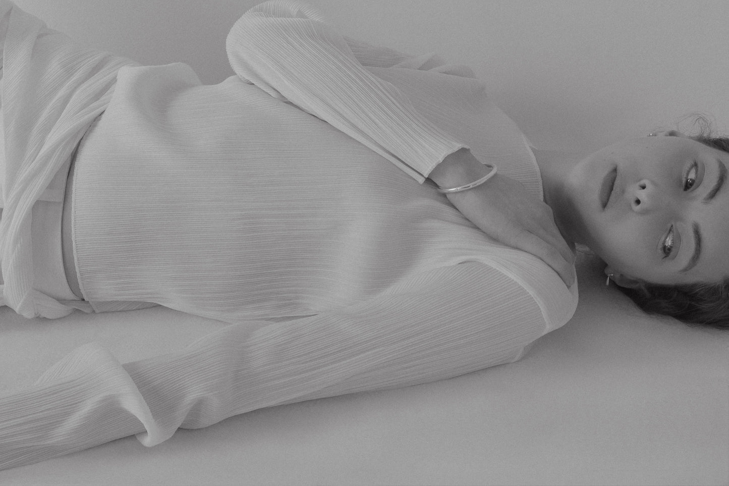 scarf pleats tops