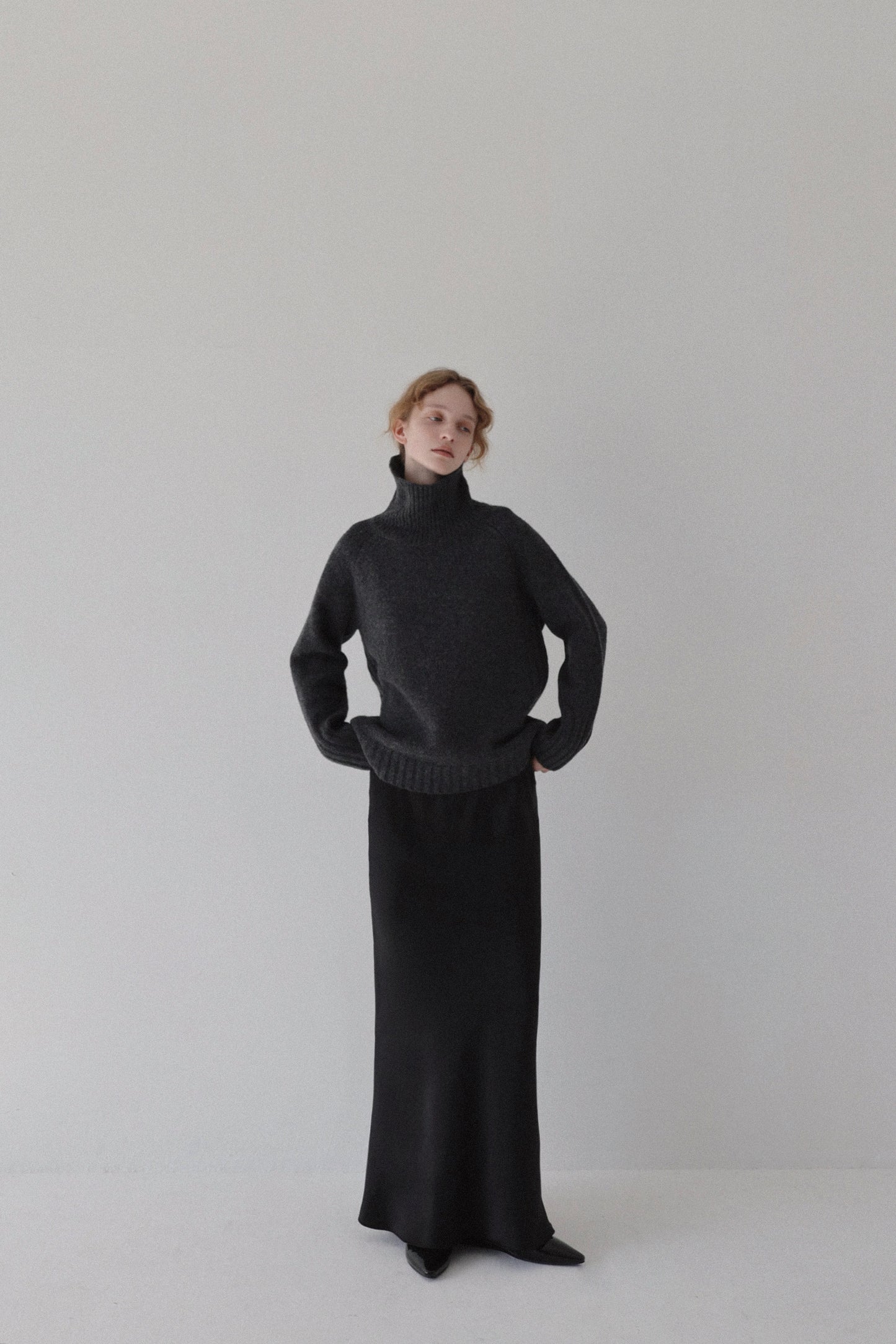 lambswool turtle knit