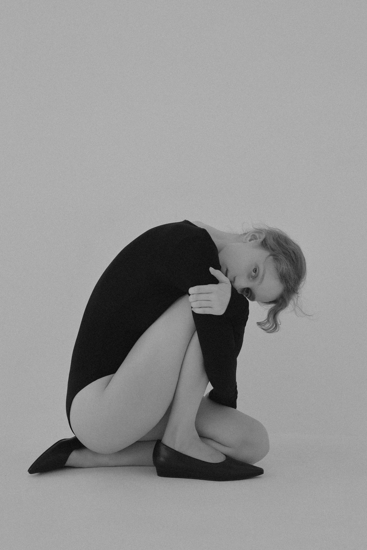 pointed toe flat ( matte )