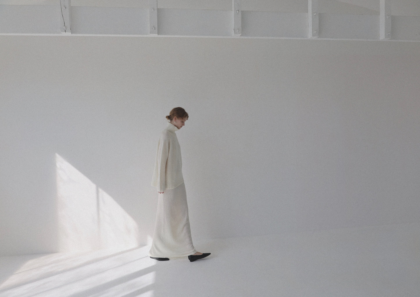 cashmere knit long skirt