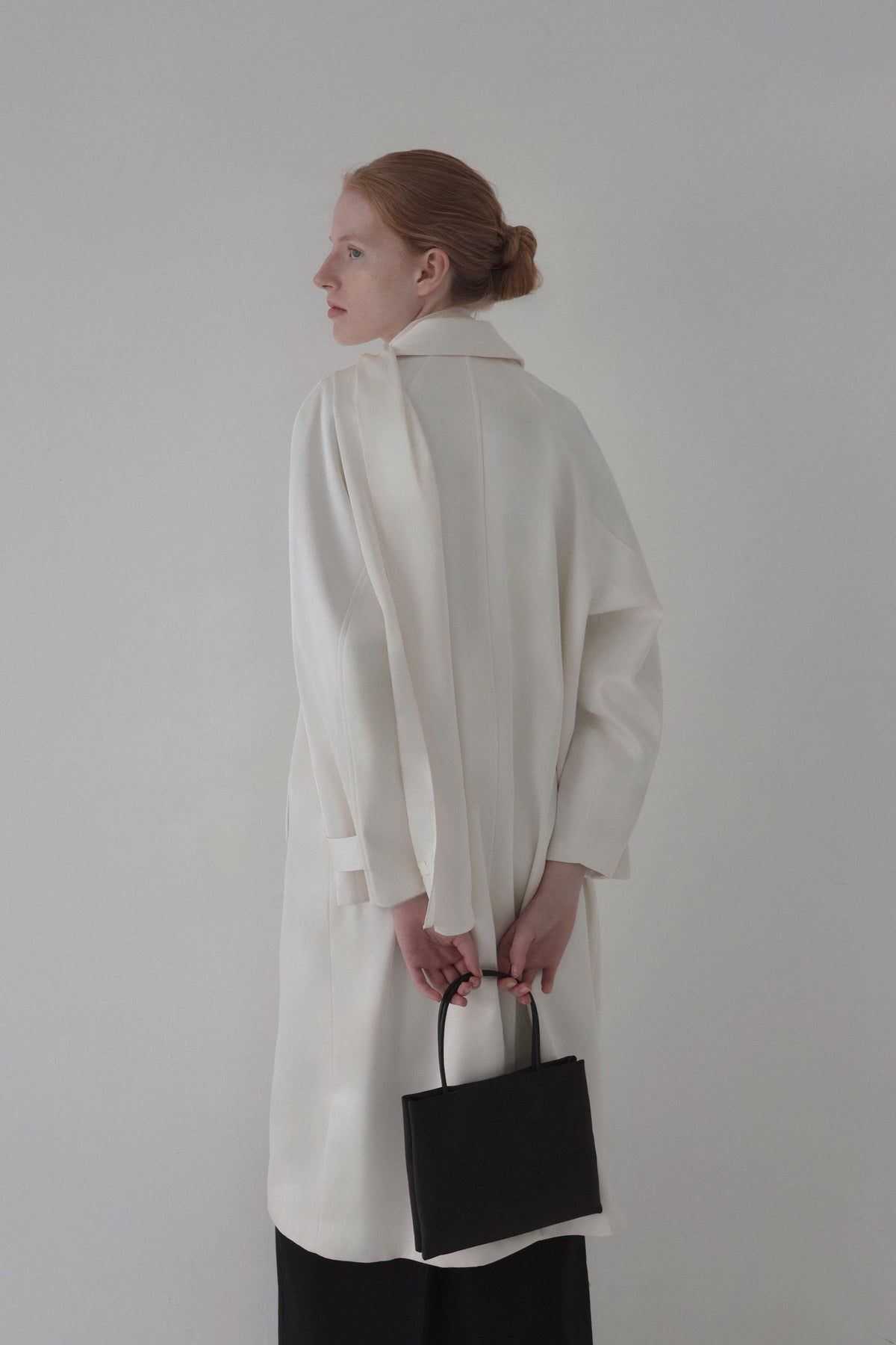 drapé satin scarf