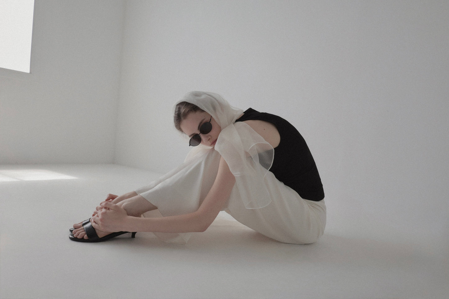 sheer silk stole