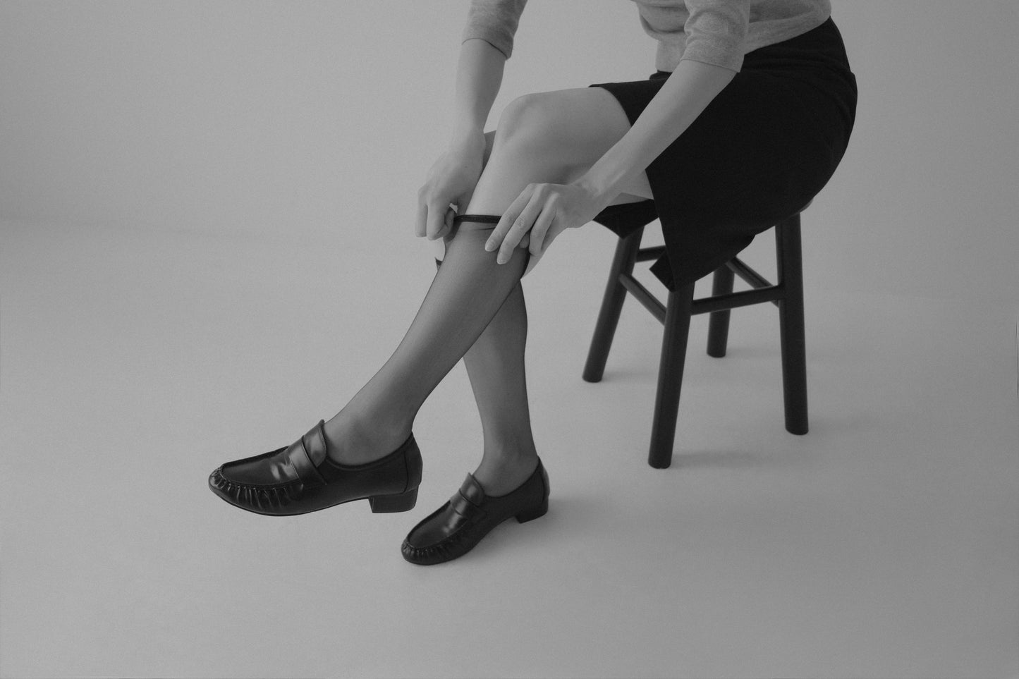 shirring classic loafer ( matte )