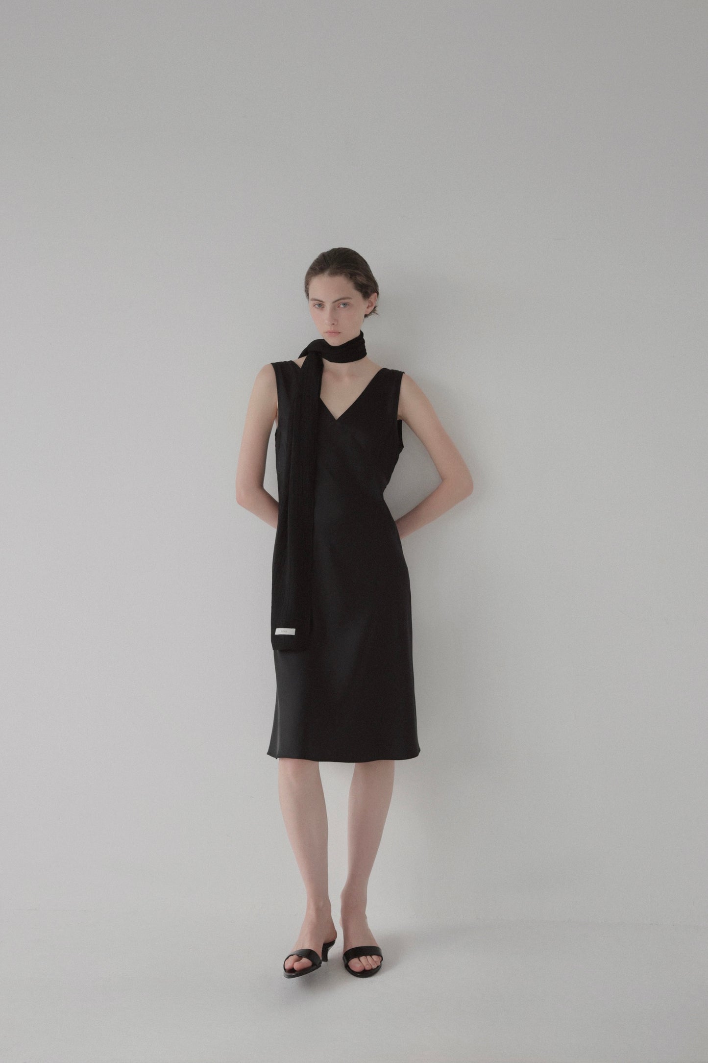 satin midi dress ( limited )