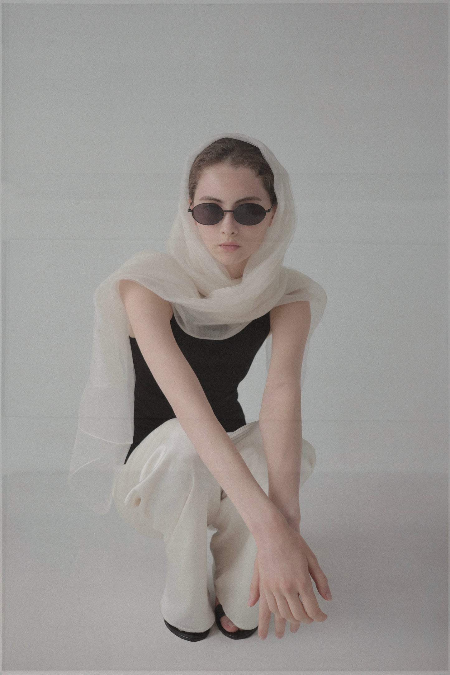 sheer silk stole
