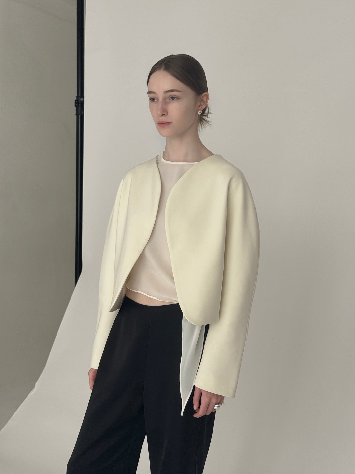 nocollar curve jacket