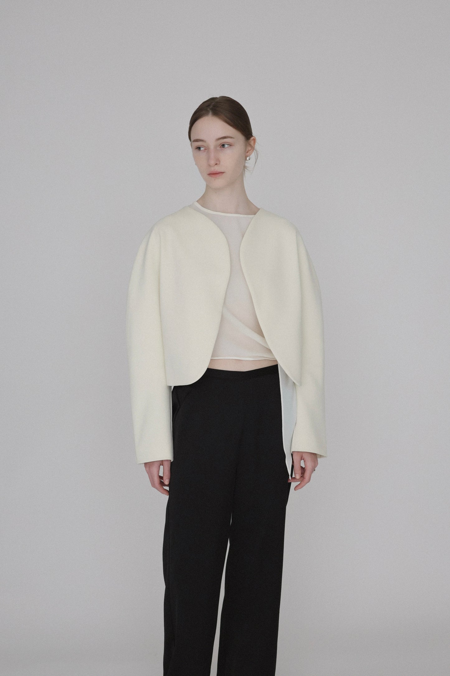 nocollar curve jacket