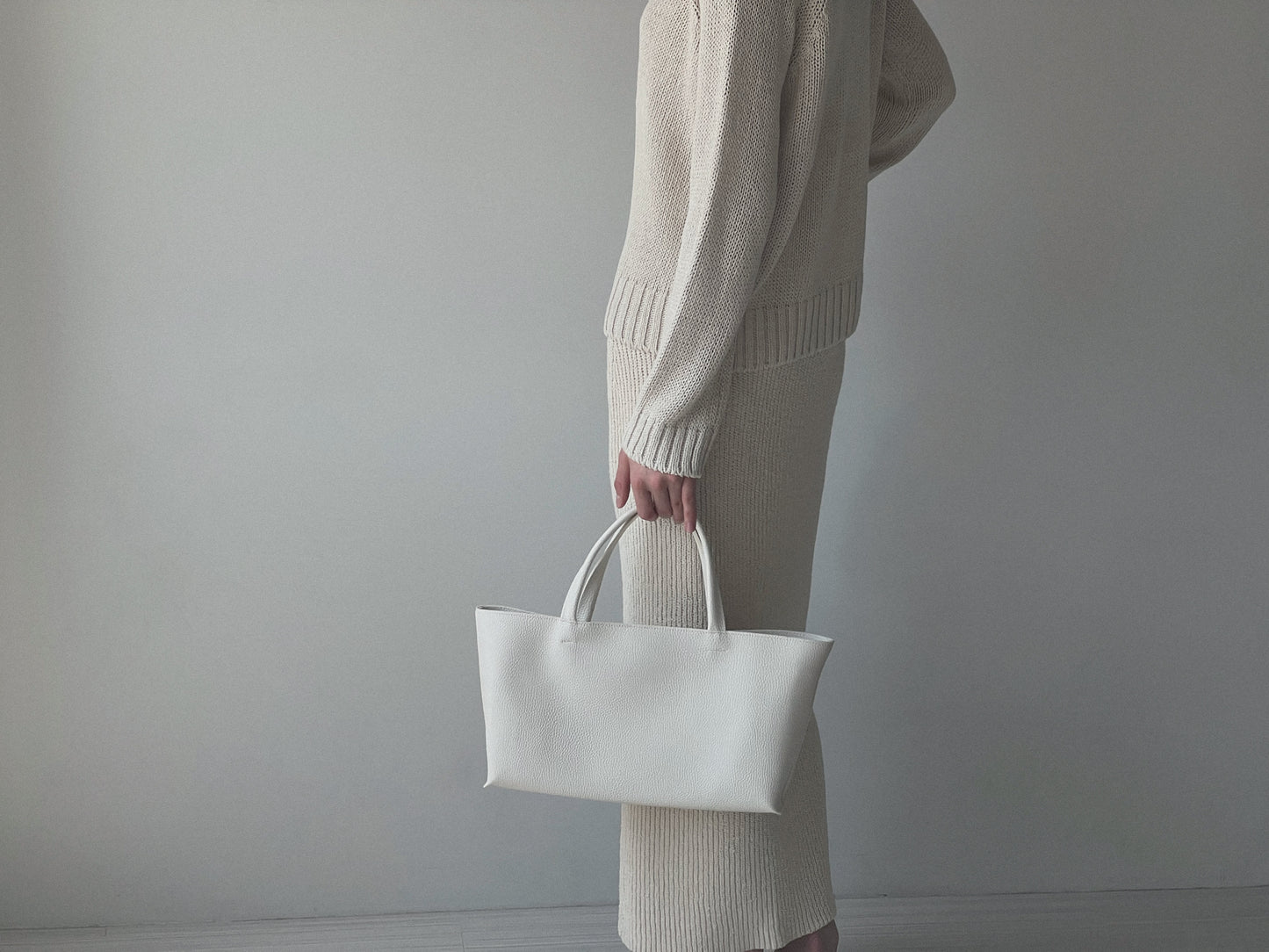 vegan leather oblong bag