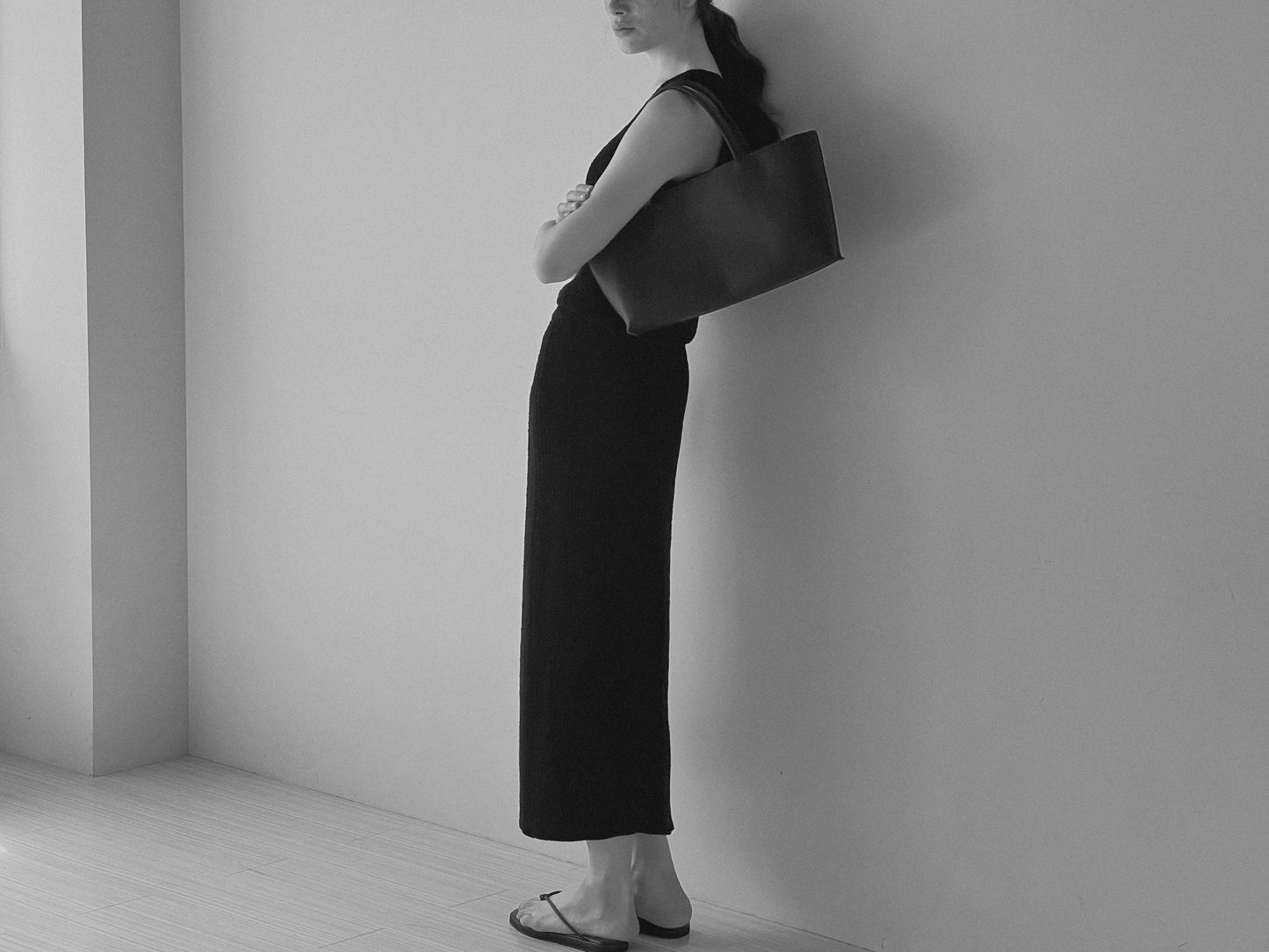 vegan leather oblong bag