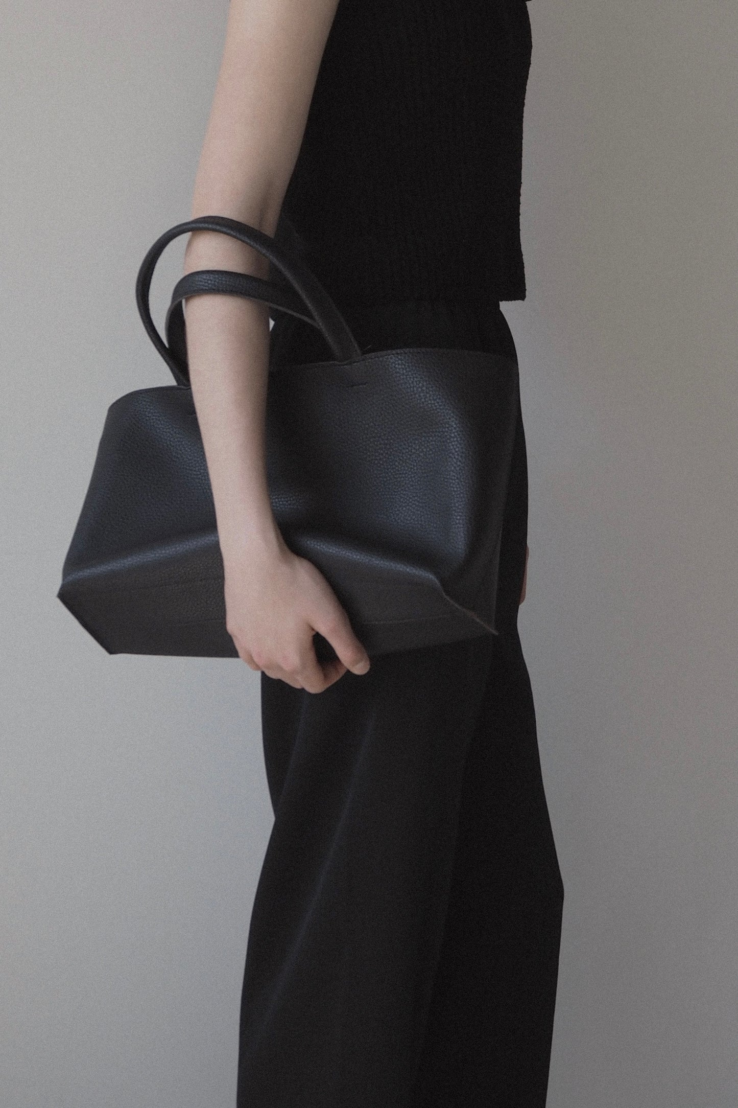 vegan leather oblong bag
