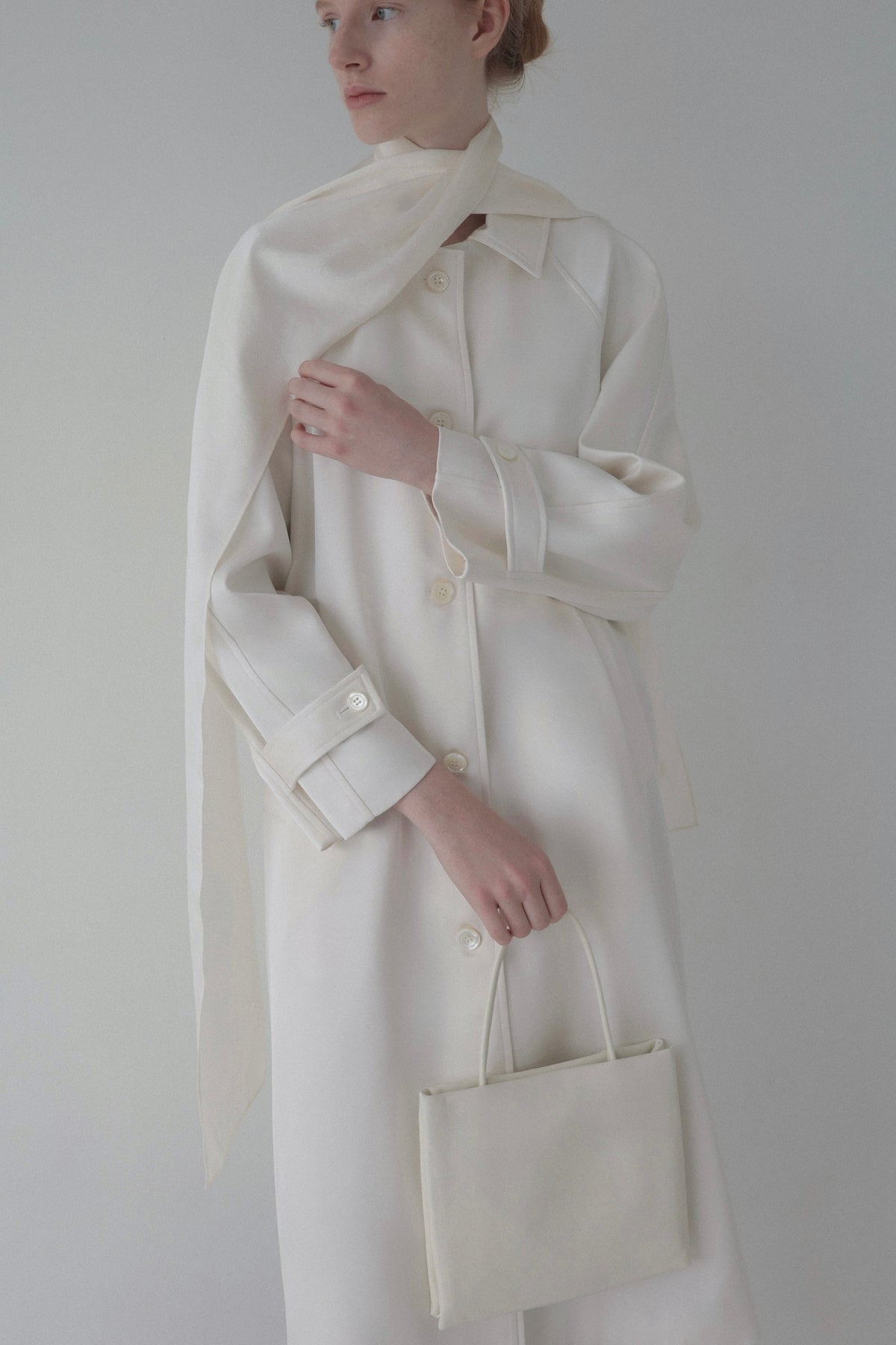 drapé satin scarf
