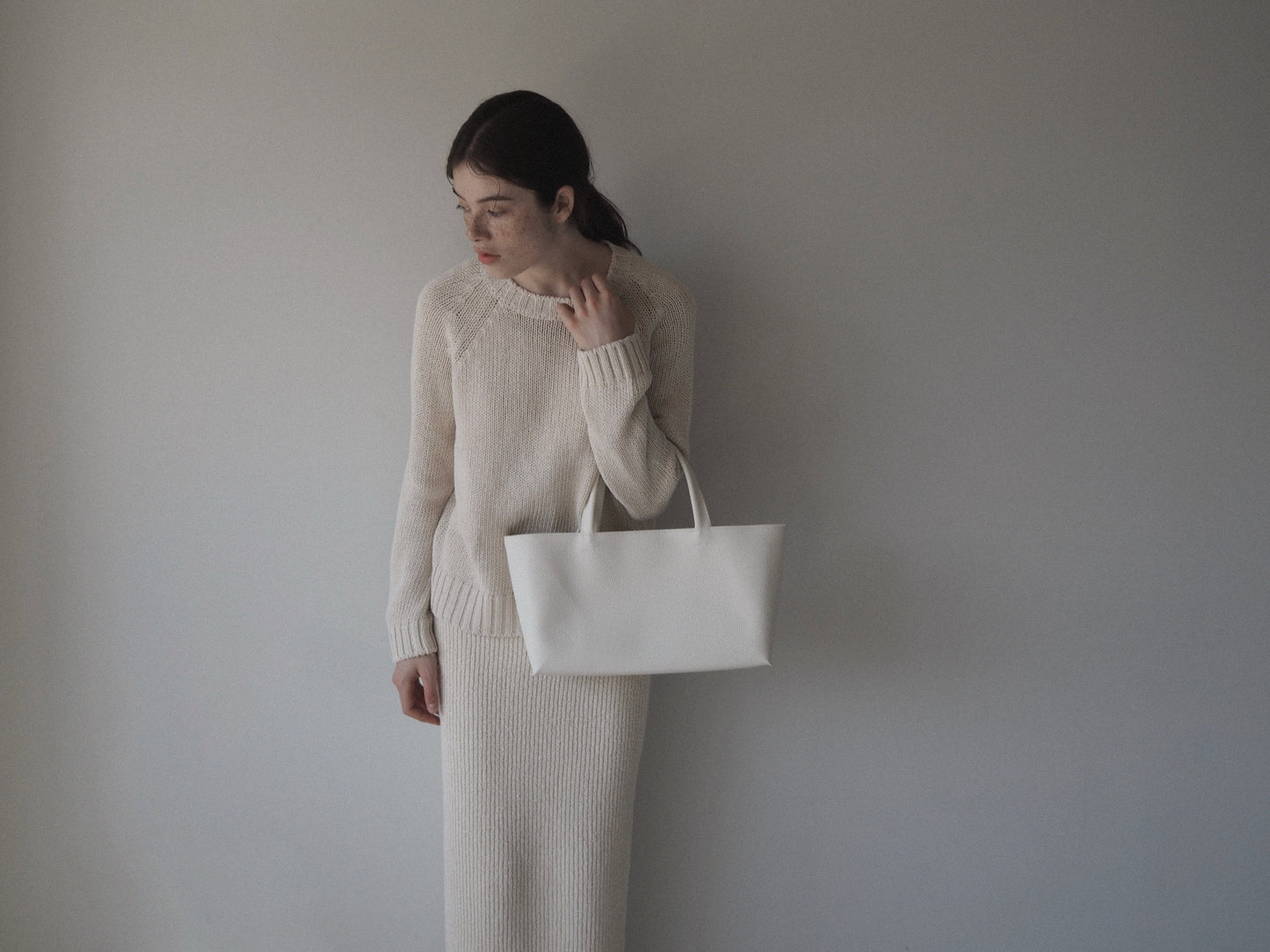 vegan leather oblong bag