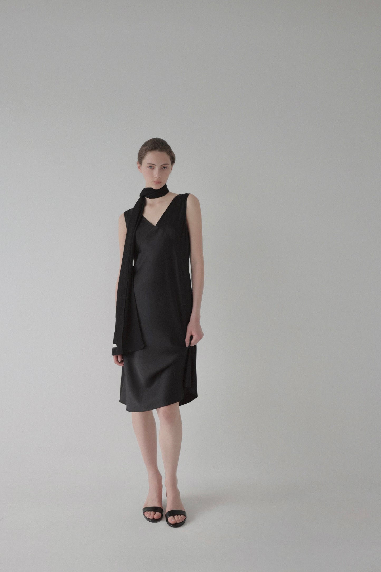 satin midi dress ( limited )