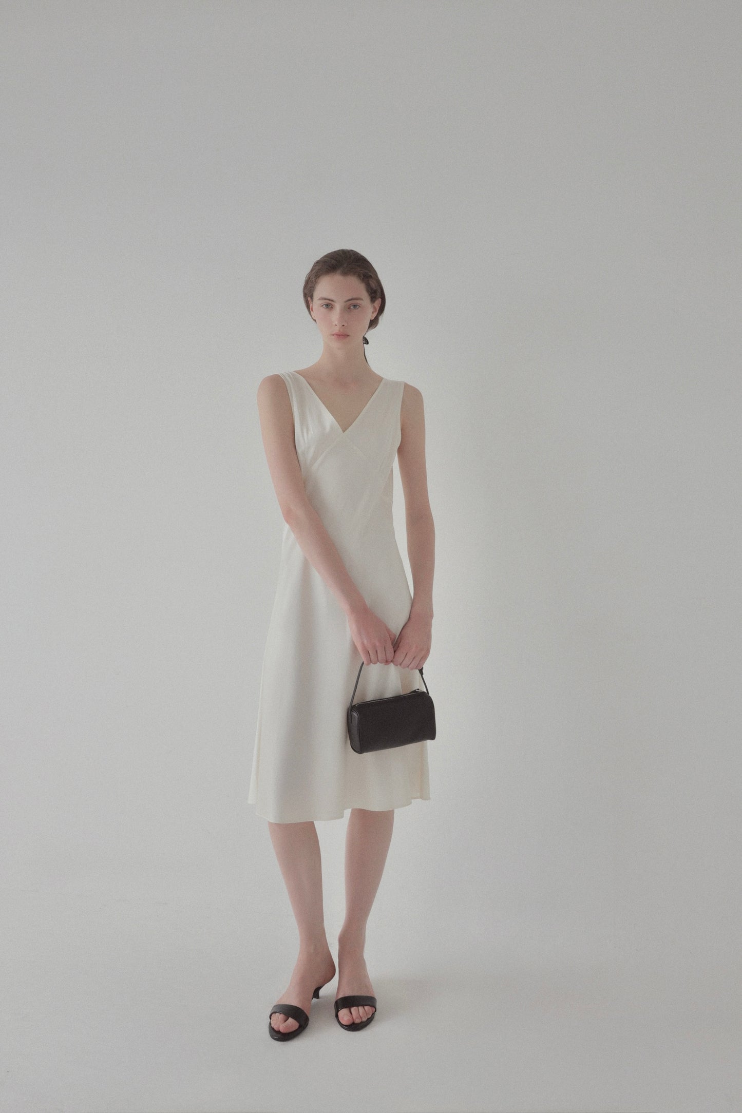 satin midi dress ( limited )