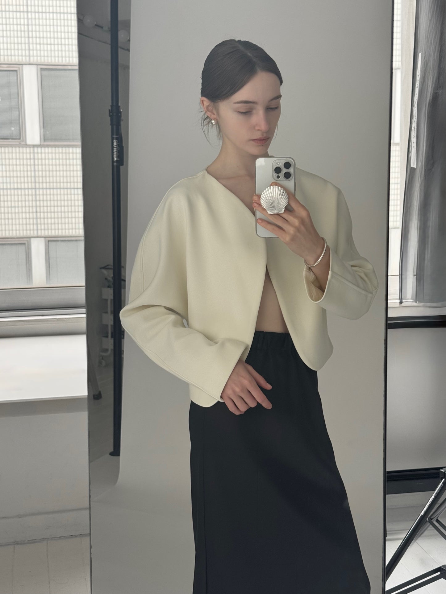 nocollar curve jacket
