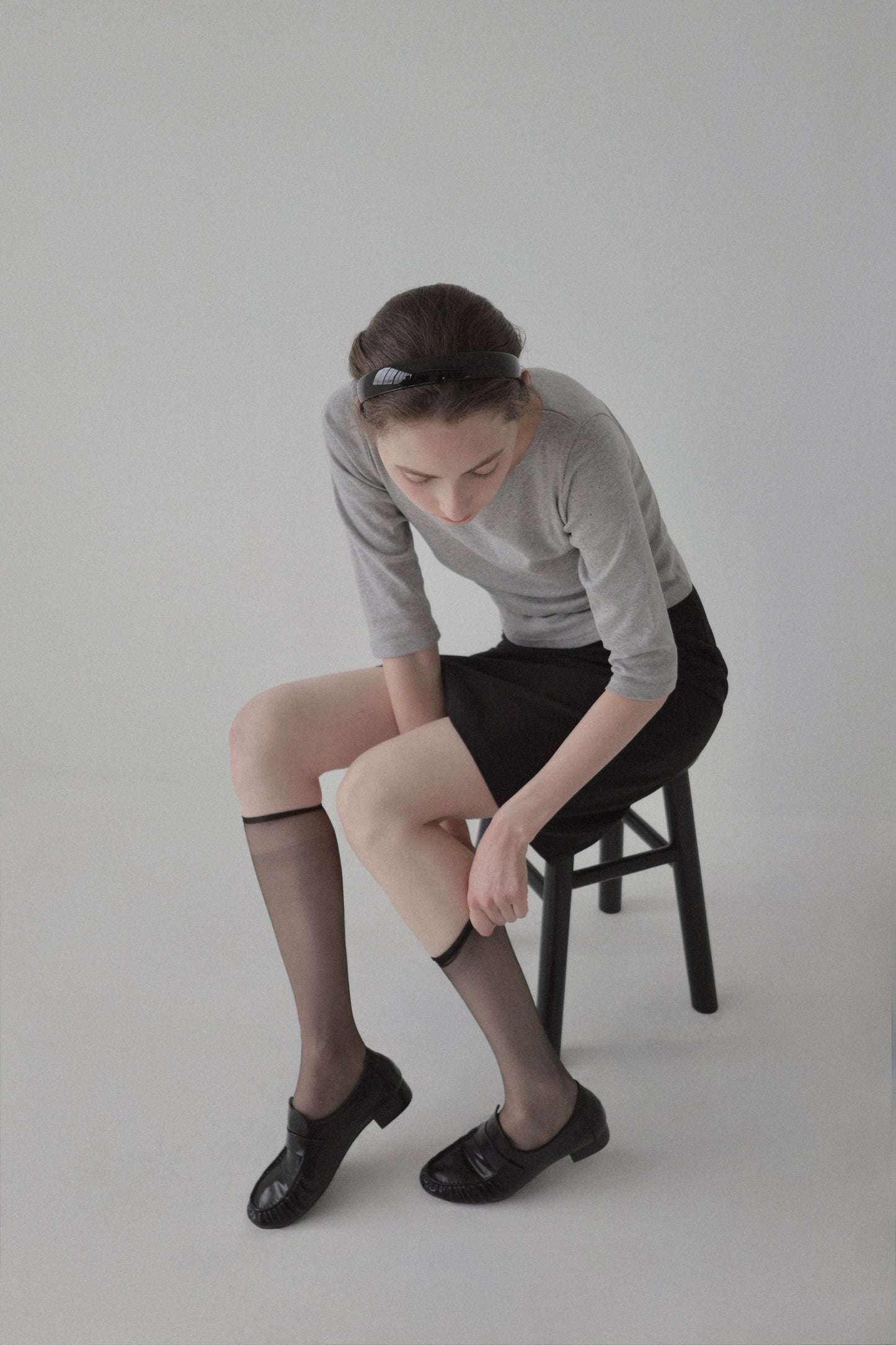 minimal boat neck tee