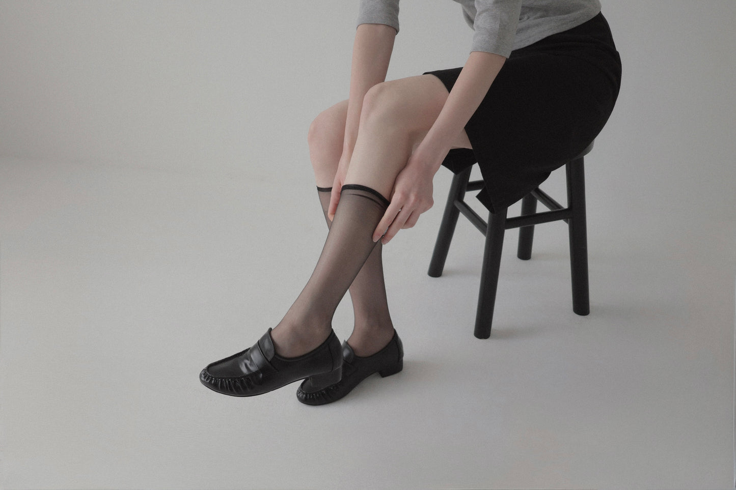 shirring classic loafer ( matte )