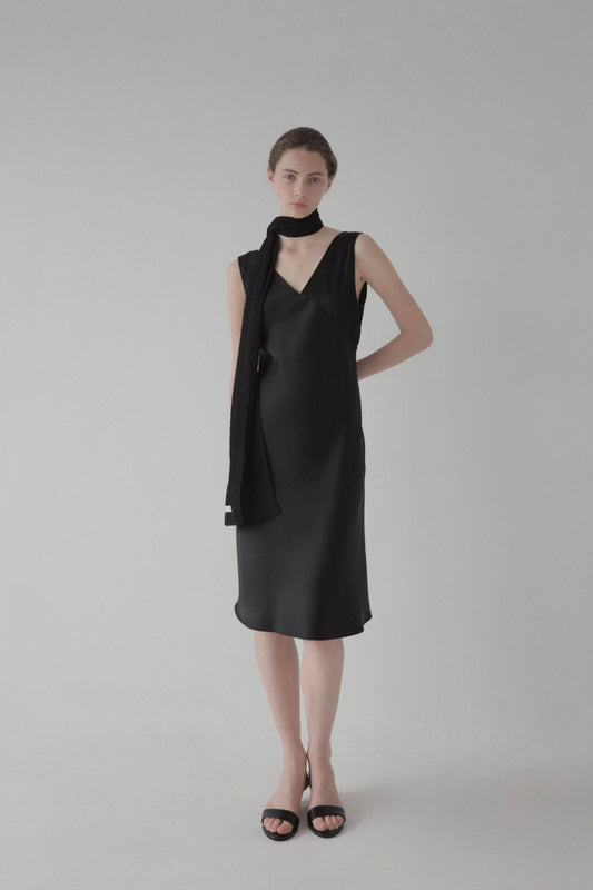 ( sample sale ) satin midi dress