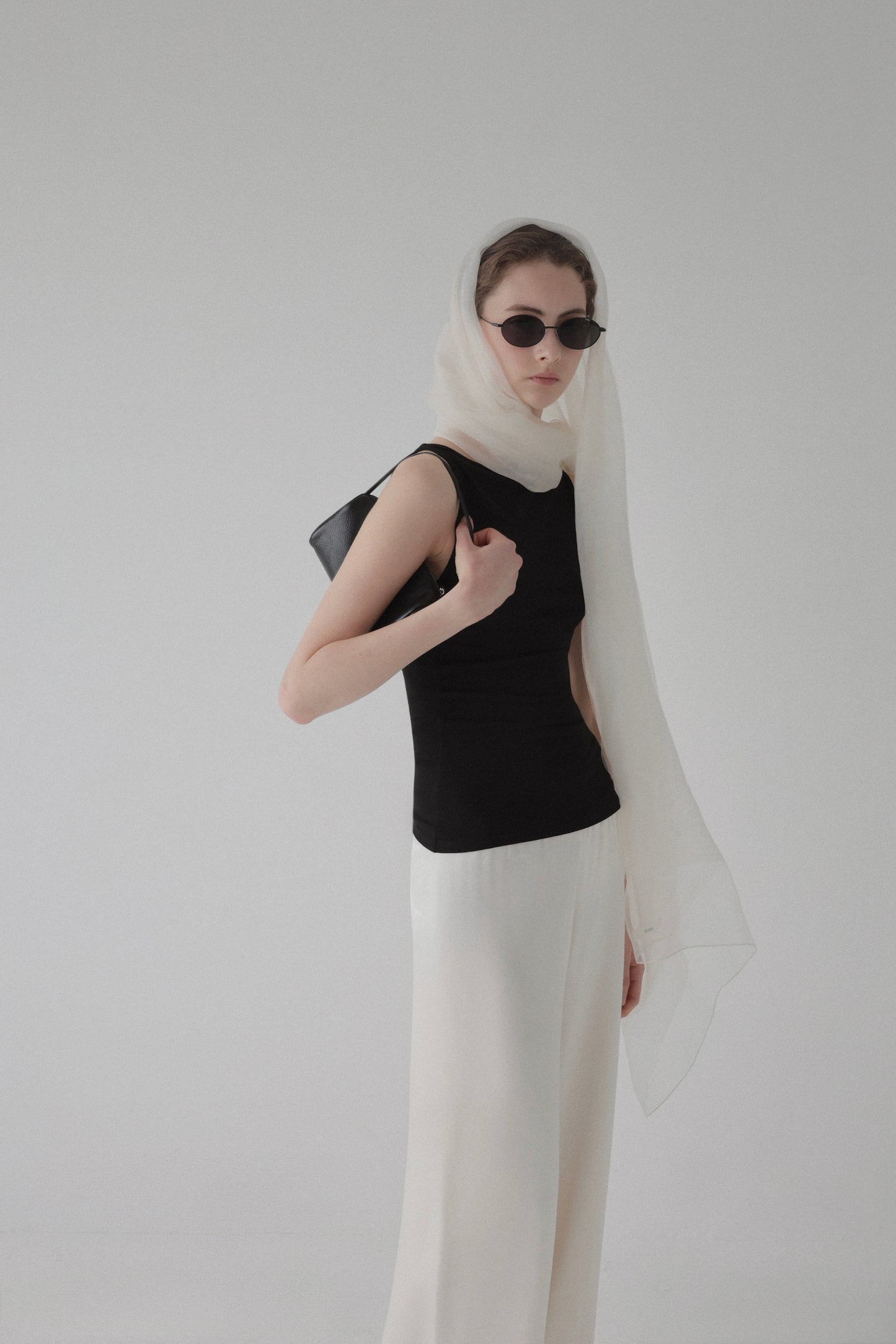 sheer silk stole