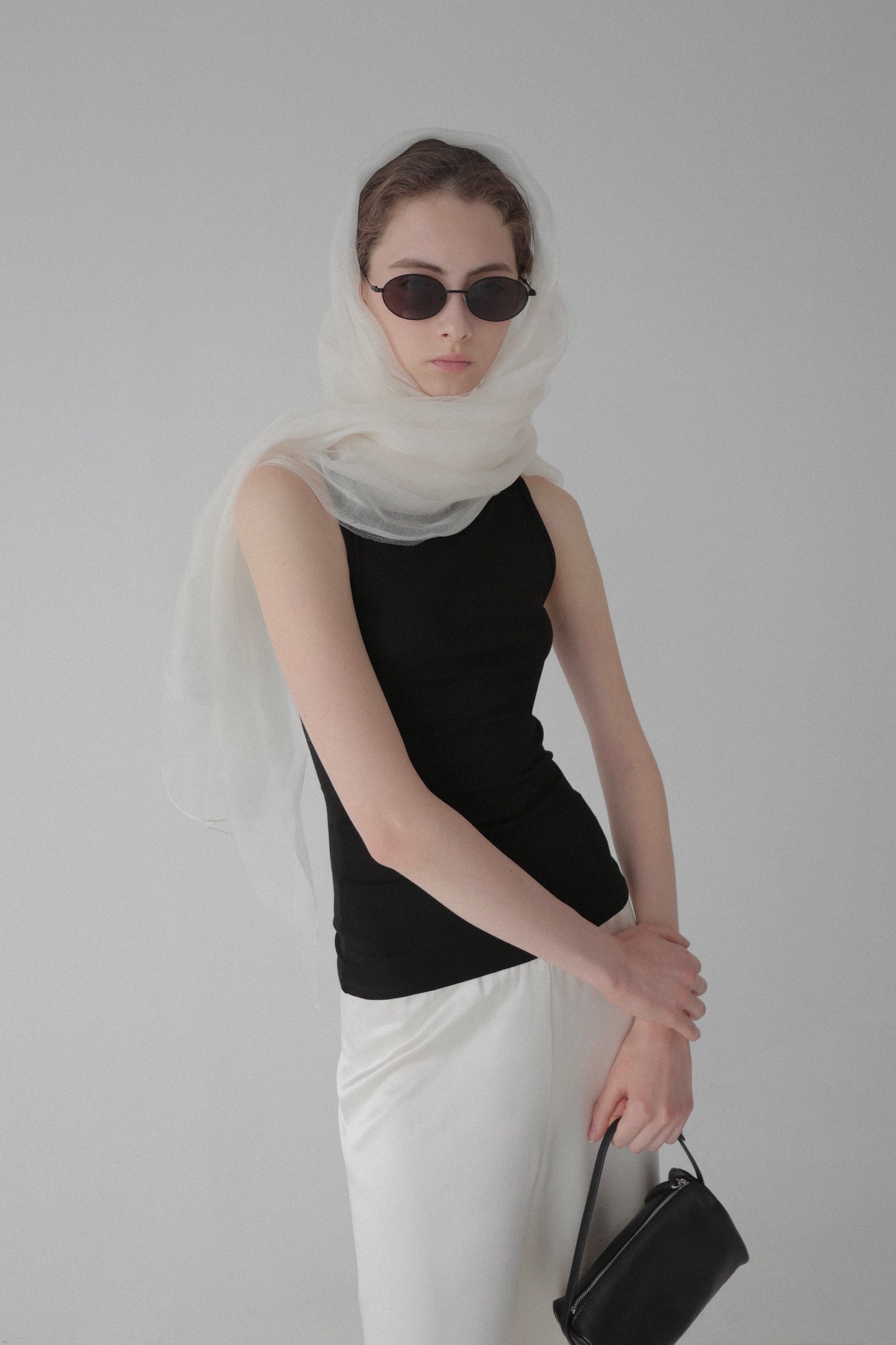 sheer silk stole