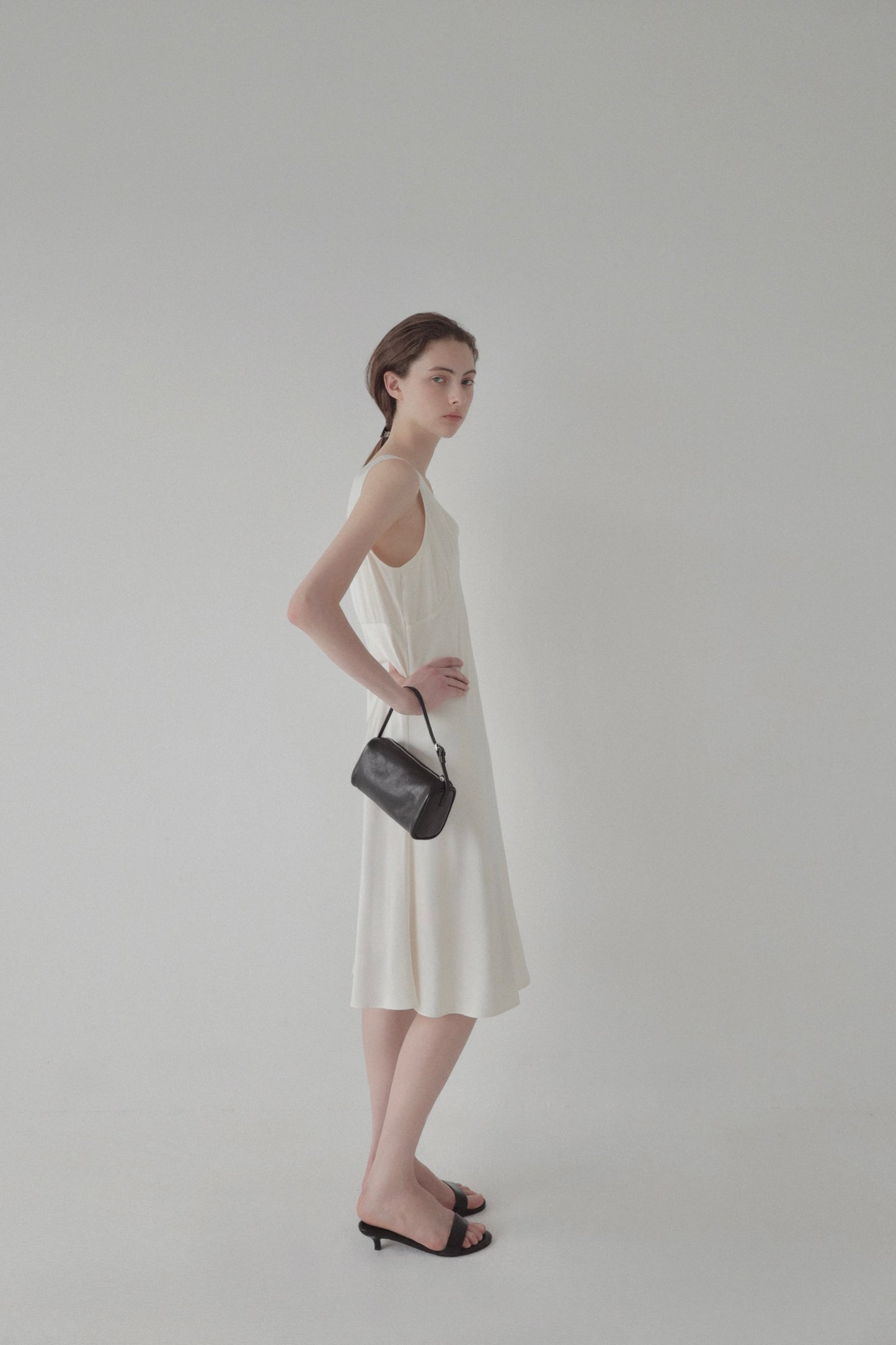 satin midi dress ( limited )