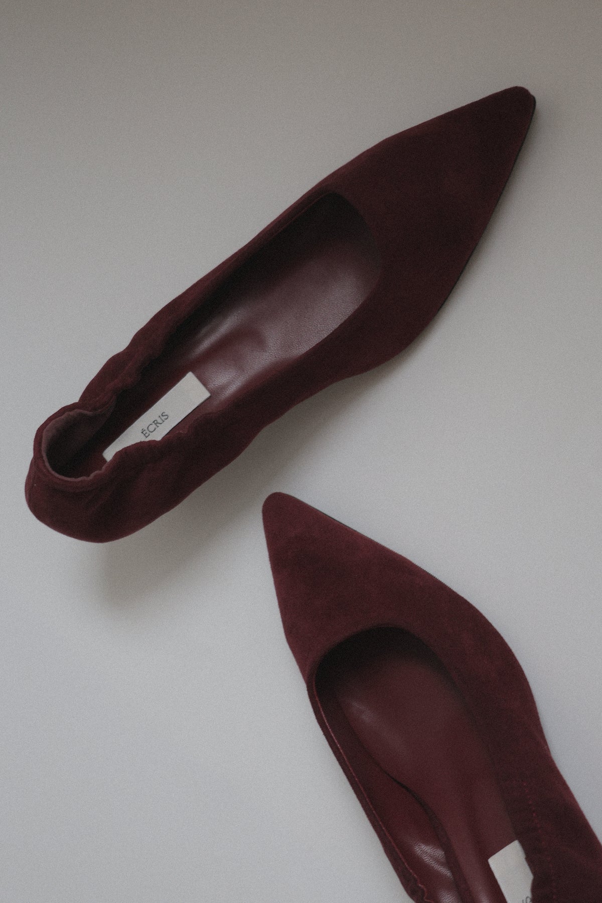 suède banding heel