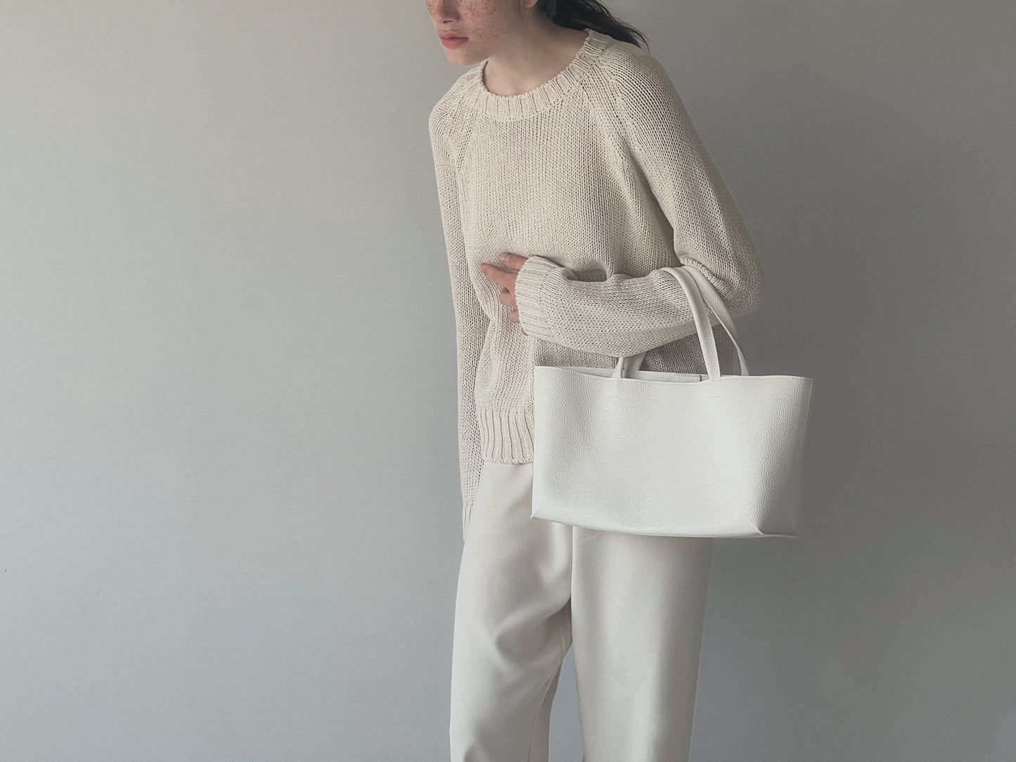 vegan leather oblong bag