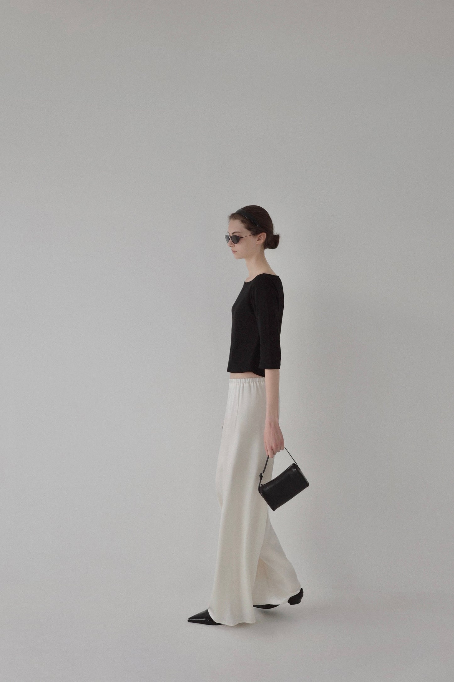 courbe leather bag