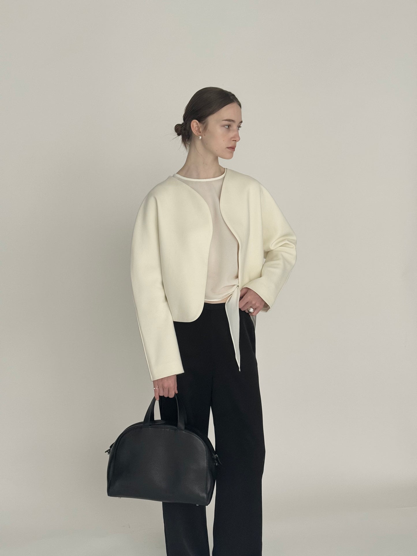 nocollar curve jacket