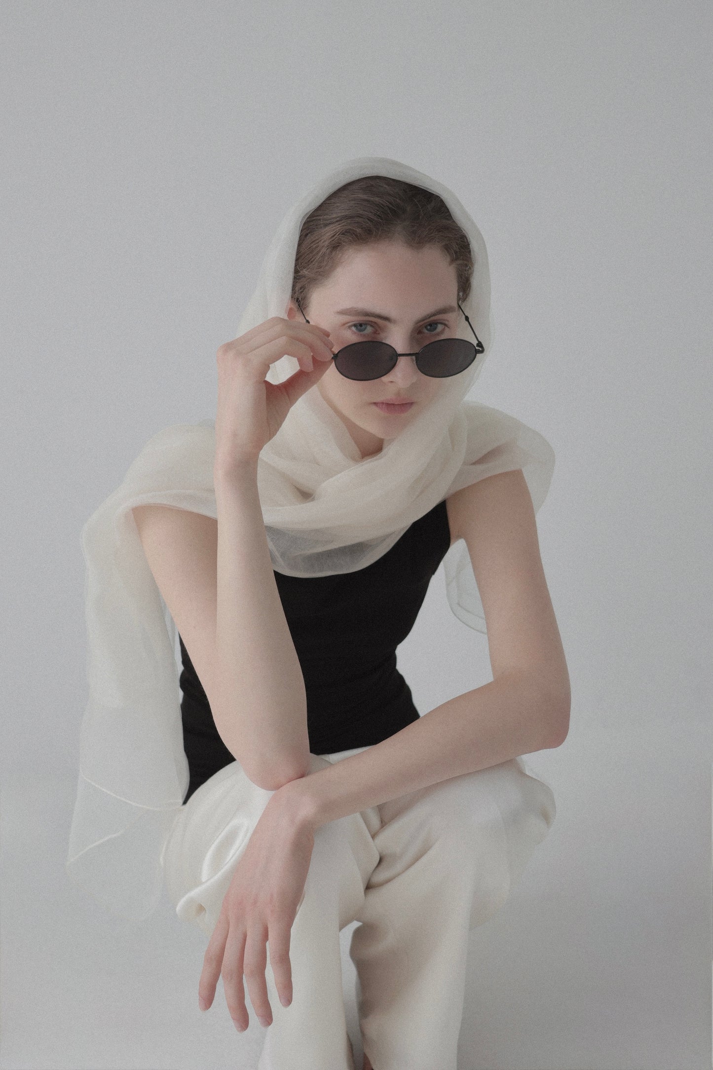sheer silk stole
