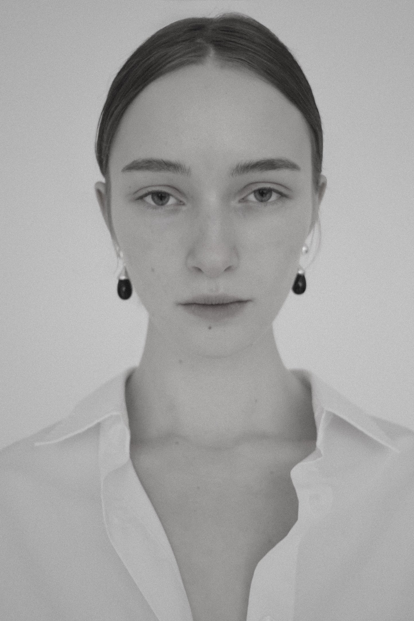 drop onyx earring