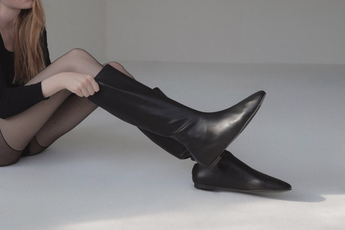 émoussé long boots