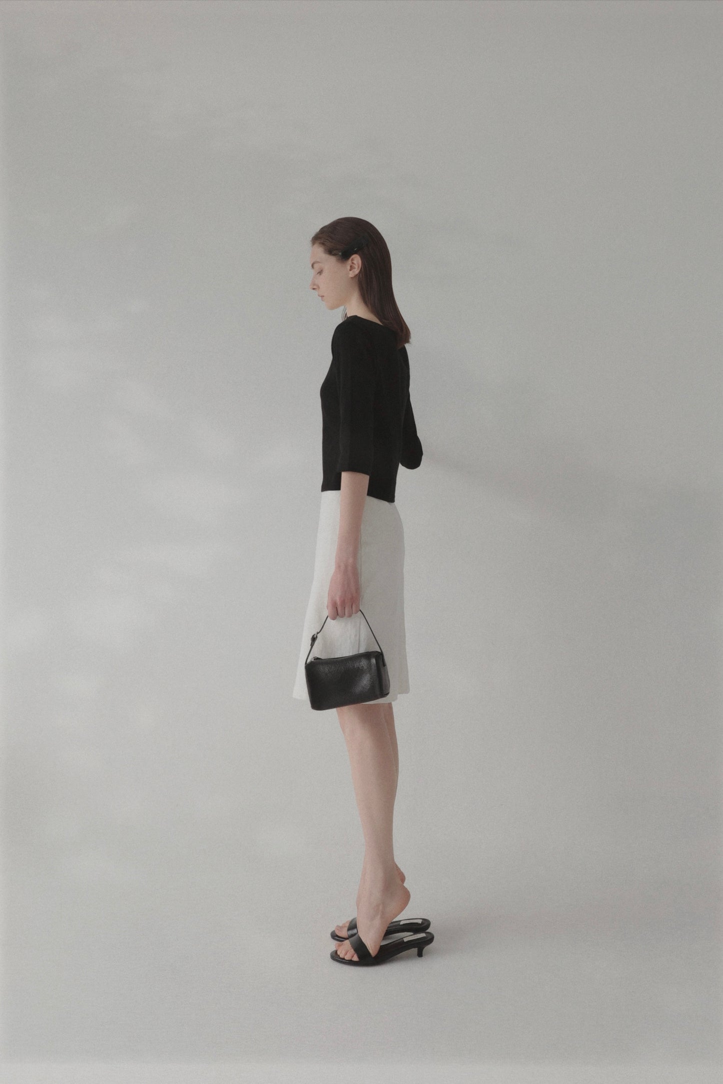 minimal boat neck tee
