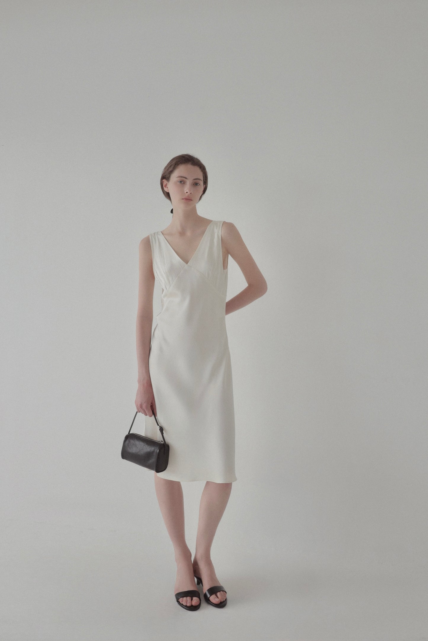 satin midi dress ( limited )