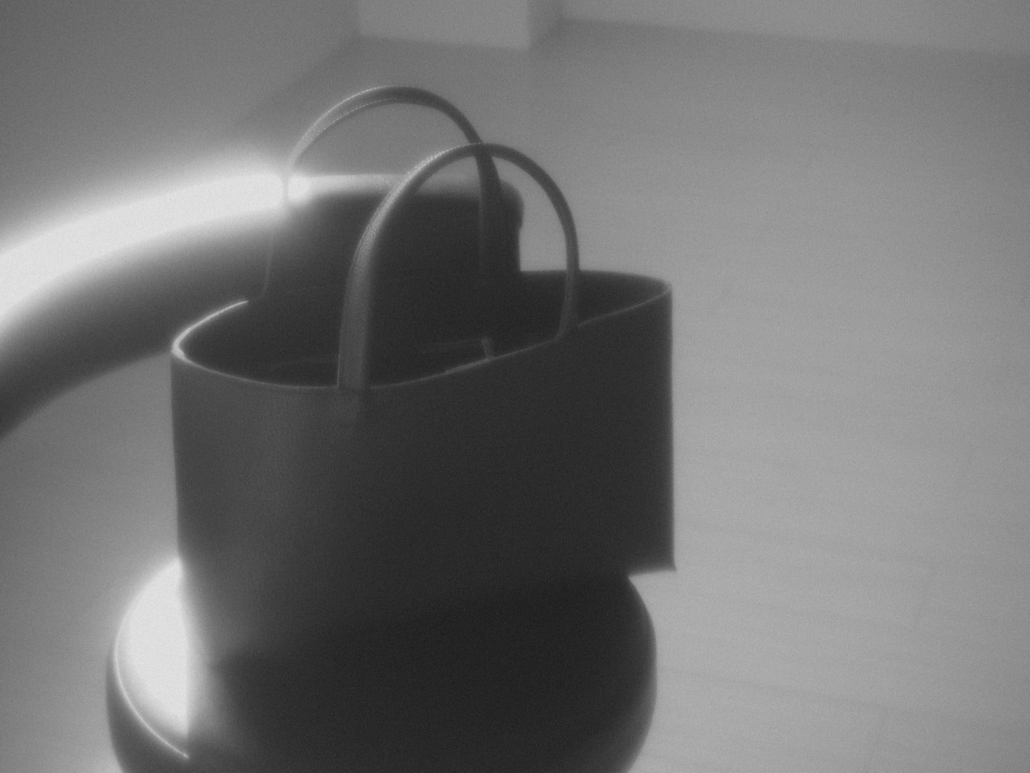 vegan leather oblong bag