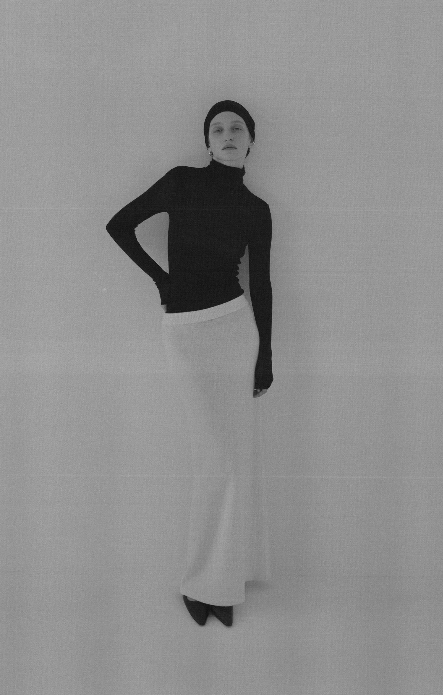 pointed toe flat ( matte )